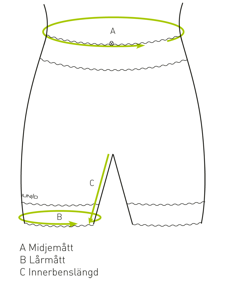 Så mäter du storlek på Juniid Thights Woman